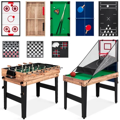 Best Choice Products 13-in-1 Combo Game Table Set W/ Ping Pong, Foosball, Basketball, Air Hockey, Archery - Image 7