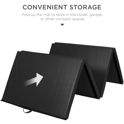 Best Choice Products 10ftx4ftx2in Folding Gymnastics Mat 4-Panel Exercise Workout Floor Mats W/ Handles - Image 5