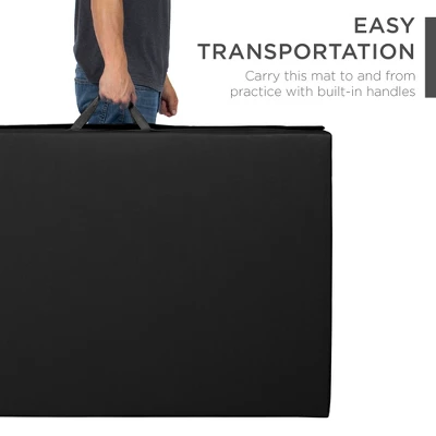 Best Choice Products 10ftx4ftx2in Folding Gymnastics Mat 4-Panel Exercise Workout Floor Mats W/ Handles - Image 4