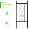 Best Choice Products 92in Steel Garden Arch Arbor Outdoor Trellis For Garden, Climbing Plants W/ Wire Lattice - Black