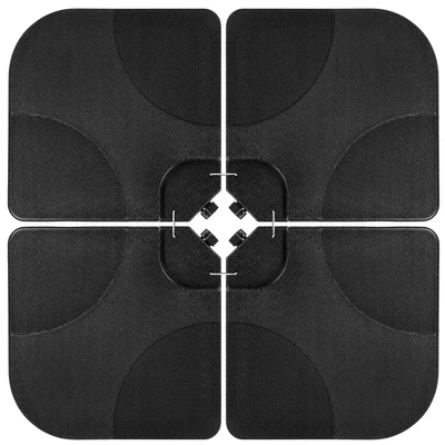 Best Choice Products 4-Piece Cantilever Offset Patio Umbrella Stand Square Base Plate Set W/ Easy-Fill Spouts - Image 7