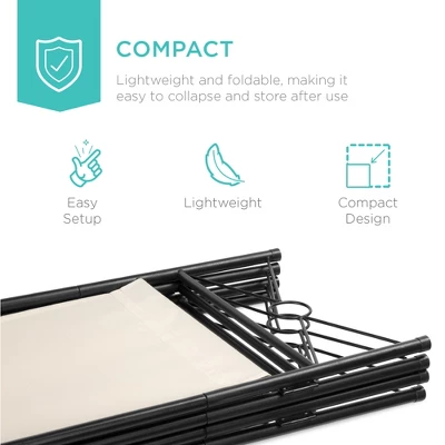 Best Choice Products 6ft 4-Panel Folding Privacy Screen Room Divider Decoration Accent W/ Steel Frame - Image 4