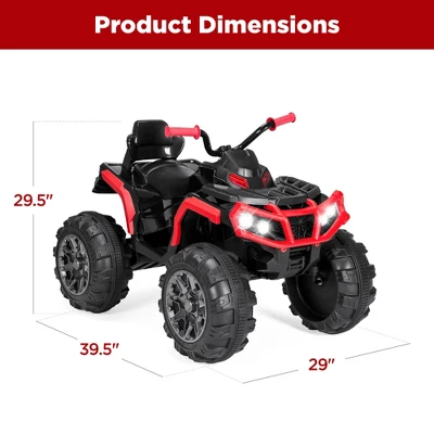 Best Choice Products 12V Kids Ride-On ATV Quad W/ Bluetooth, 3.7mph Max, Treaded Tires, LED Lights, Radio - Image 6