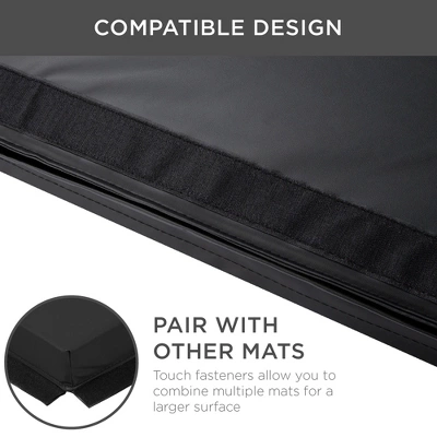 Best Choice Products 10ftx4ftx2in Folding Gymnastics Mat 4-Panel Exercise Workout Floor Mats W/ Handles - Image 3