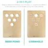 Best Choice Products 2-In-1 Cornhole & Beer Pong Board Game Set, Portable Beanbag Toss W/ 2 Carrying Bags, 6 Bean Bags