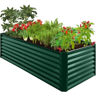Best Choice Products 8x4x2ft Outdoor Metal Raised Garden Bed, Planter Box For Vegetables, Flowers, Herbs - Image 10