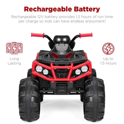 Best Choice Products 12V Kids Ride-On ATV Quad W/ Bluetooth, 3.7mph Max, Treaded Tires, LED Lights, Radio - Image 5
