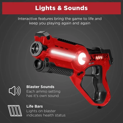 Best Choice Products Set Of 4 Infrared Laser Tag Blasters & Vest Set For Kids & Adults - Image 4