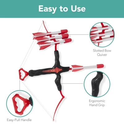 Best Choice Products Kids Bow & Arrow Set, Children's Play Archery Toy W/ Target Stand, 12 Arrows, Quiver - Image 2