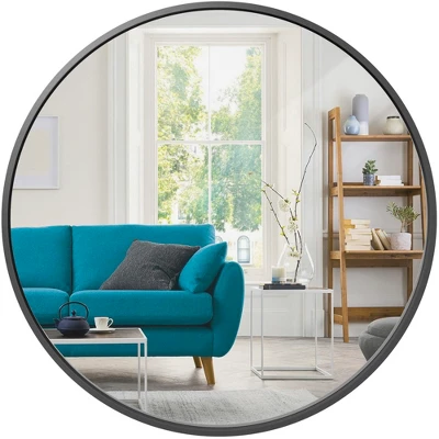 Best Choice Products 36in Framed Round Bathroom Vanity Wall Mirror W/ Anti-Blast Film - Image 7