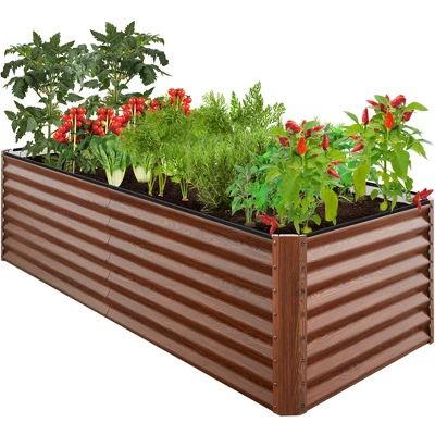 Best Choice Products 8x4x2ft Outdoor Metal Raised Garden Bed, Planter Box For Vegetables, Flowers, Herbs - Image 8