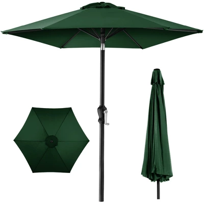 Best Choice Products 10ft Outdoor Steel Market Patio Umbrella W/ Crank, Tilt Push Button, 6 Ribs - Image 12