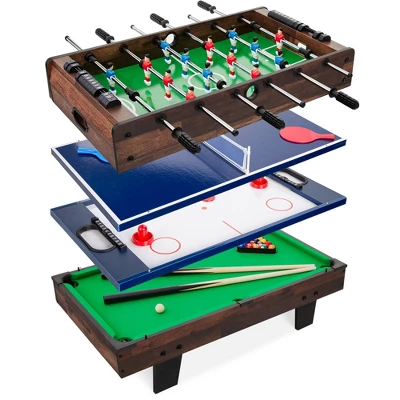 Best Choice Products 4-in-1 Multi Game Table, Childrens Arcade Set W/ Pool Billiards, Air Hockey, Foosball - Image 8