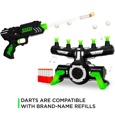 Best Choice Products Floating Target Practice Game Set W/ 2 Glow-in-the-Dark Foam Dart Blasters, 24 Darts & Dart Holders - Image 5