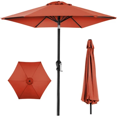 Best Choice Products 10ft Outdoor Steel Market Patio Umbrella W/ Crank, Tilt Push Button, 6 Ribs - Image 19