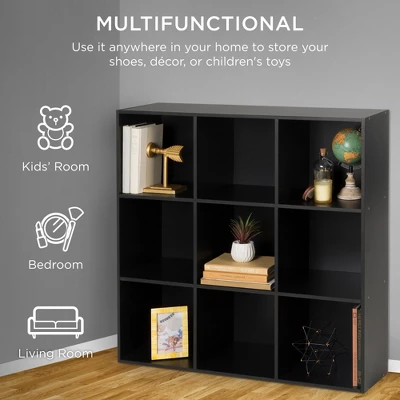 Best Choice Products 9-Cube Bookshelf, Display Storage Compartment Organizer W/ 3 Removable Back Panels - Image 2