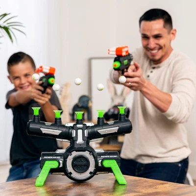 Best Choice Products Floating Target Practice Game Set W/ 2 Glow-in-the-Dark Foam Dart Blasters, 24 Darts & Dart Holders - Image 2