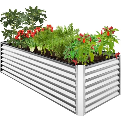 Best Choice Products 8x4x2ft Outdoor Metal Raised Garden Bed, Planter Box For Vegetables, Flowers, Herbs - Image 9