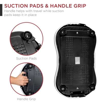 Best Choice Products Vibration Plate Exercise Machine Full Body Fitness Platform W/ Resistance Bands - Image 2