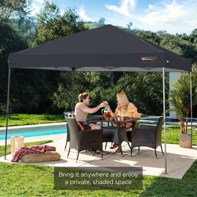 Best Choice Products 10x10ft Easy Setup Pop Up Canopy Instant Portable Tent W/ 1-Button Push, Carry Case - Image 6