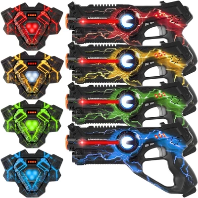 Best Choice Products Set Of 4 Infrared Laser Tag Blasters & Vest Set For Kids & Adults - Image 9