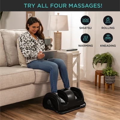 Best Choice Products Foot Massager Machine, Therapeutic Reflexology Massager W/ High-Intensity Rollers - Image 4