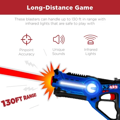Best Choice Products Set Of 4 Infrared Laser Tag Blasters & Vest Set For Kids & Adults - Image 3
