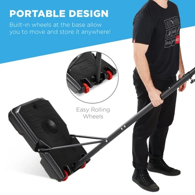 Best Choice Products Kids Height-Adjustable Basketball Hoop, Portable Backboard System W/ 2 Wheels - Image 5