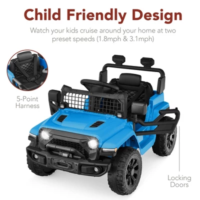 Best Choice Products 6V Kids Ride-On Truck Car W/ Parent Remote Control, 4-Wheel Suspension, LED Lights - Image 4