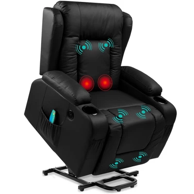 Best Choice Products Electric Power Lift Recliner Massage Chair Furniture W/ USB Port, Heat, Cupholders - Image 7