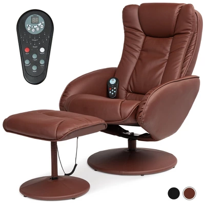 Best Choice Products Faux Leather Electric Massage Recliner Chair W/ Stool Ottoman, Remote Control, 5 Modes - Image 8