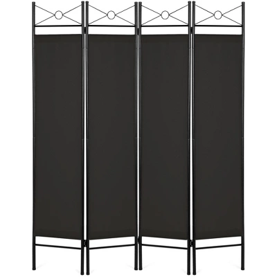 Best Choice Products 6ft 4-Panel Folding Privacy Screen Room Divider Decoration Accent W/ Steel Frame - Image 8