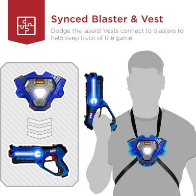 Best Choice Products Set Of 4 Infrared Laser Tag Blasters & Vest Set For Kids & Adults - Image 5