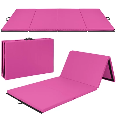 Best Choice Products 10ftx4ftx2in Folding Gymnastics Mat 4-Panel Exercise Workout Floor Mats W/ Handles - Image 8